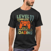Niveau 11 Volledig niveau 12 Belading 11e verjaard T-shirt (Voorkant)