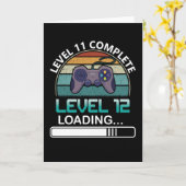 Niveau 11 Volledig niveau 12 | Birthday Video Game Kaart (Gele Bloem)