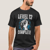 Niveau 12 Complete Birthday 12 Years Gamer T-shirt (Voorkant)