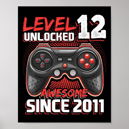 Niveau 12 Geweldige 2011-videogame, 12e straal Poster (Voorkant)