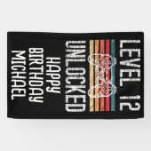 Niveau 12 niet-vergrendelde 12e jaarbanner spandoek (Horizontaal)