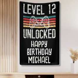 Niveau 12 niet-vergrendelde 12e jaarbanner spandoek