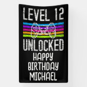 Niveau 12 niet-vergrendelde 12e jaarbanner spandoek (Verticaal)