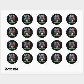 Niveau 12 ontgrendelde 12e 12 Gamer Bday Ronde Sticker (Vel)