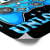 Niveau 12 Ontgrendelde Gamer 12e Verjaardag Gift V Poster (Hoek)