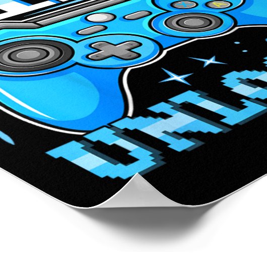 Niveau 12 Ontgrendelde Gamer 12e Verjaardag Gift V Poster (Hoek)