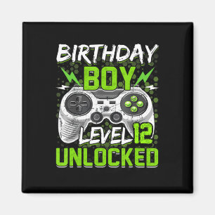 Niveau 12 onvergrendelde gamer 12e verjaardag Gift Magneet