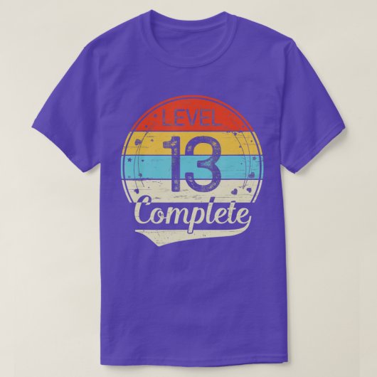 Niveau 13 Complete 13th Wedding Jubileum Gift Hi T-shirt (Design voorkant)