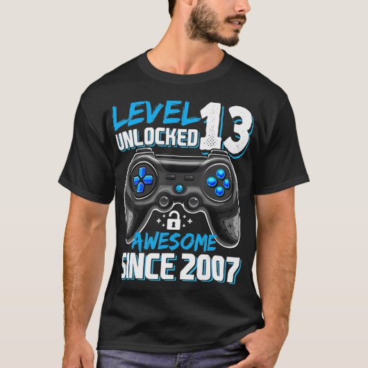 Niveau 13 Geweldige 2007-videogame 13de straal nie T-shirt (Voorkant)