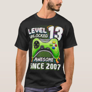 Niveau 13 Geweldige 2007-videogame 13de straal nie T-shirt