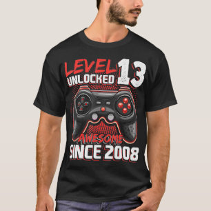 Niveau 13 Geweldige 2008-videogame 13de straal nie T-shirt