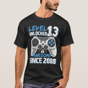 Niveau 13 Geweldige 2008-videogame 13de straal nie T-shirt