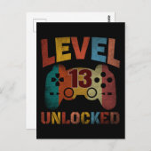 NIVEAU 13 NIET GELOKKEERD BRIEFKAART (Voorkant / Achterkant)