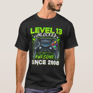 Niveau 13 niet-vergrendelde geboortedag ongeveer 2 t-shirt