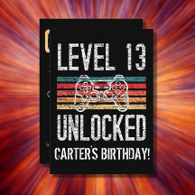 Niveau 13 ontgrendeld 13e verjaardag op maat