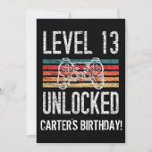 Niveau 13 ontgrendeld 13e verjaardag op maat kaart (Voorkant)