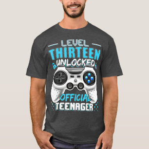 Niveau 13 ontgrendeld 13e video Birthday-cadeau (1 T-shirt