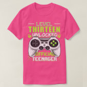 Niveau 13 ontgrendeld 13e video Birthday-cadeau (1 T-shirt (Design voorkant)
