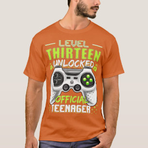 Niveau 13 ontgrendeld 13e video Birthday-cadeau (1 T-shirt