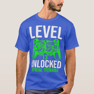 Niveau 13 ontgrendeld 13e video Birthday-cadeau (2 T-shirt