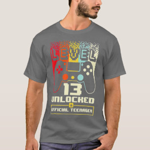 Niveau 13 ontgrendeld 13e video Birthday-cadeau (2 T-shirt
