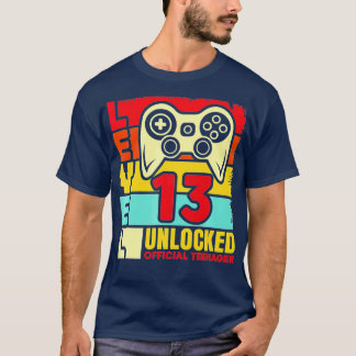 Niveau 13 ontgrendeld 13e video Birthday-cadeau (5 T-shirt