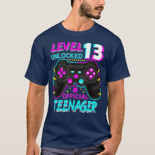 Niveau 13 ontgrendeld 13e video Birthday-cadeau (5 T-shirt