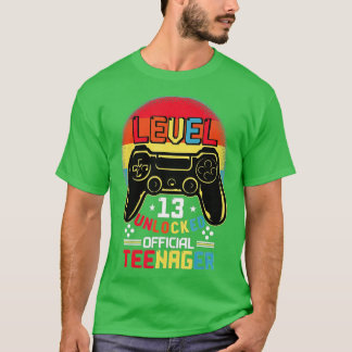 Niveau 13 ontgrendeld 13e video Birthday-cadeau (6 T-shirt