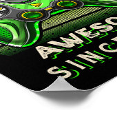 Niveau 13 Ontgrendeld Videospel 13e Verjaardag 13  Poster (Hoek)