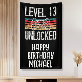Niveau 13 ontgrendelde 13e jaarbanner spandoek