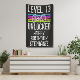 Niveau 13 ontgrendelde 13e jaarbanner spandoek