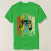 Niveau 13 ontgrendelde 13e video-ingang (1) t-shirt (Design voorkant)