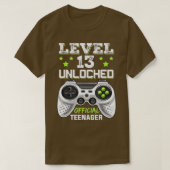 Niveau 13 ontgrendelde 13e video-ingang (4) t-shirt (Design voorkant)
