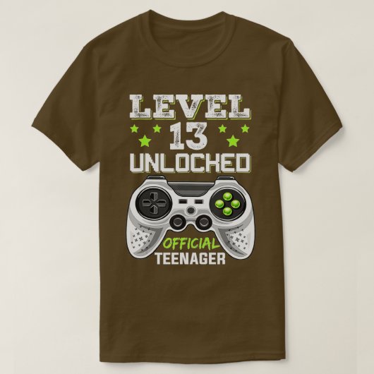 Niveau 13 ontgrendelde 13e video-ingang (4) t-shirt (Design voorkant)