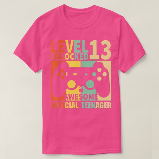 Niveau 13 ontgrendelde 13e video-ingang (72) t-shirt (Design voorkant)