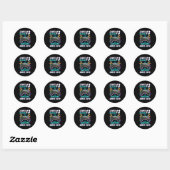 Niveau 13 Ontgrendelde Gamer 13e Dag 13 Ronde Sticker (Vel)