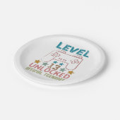 Niveau 13 ontgrendelde officiële tienergamers papieren bordje (Gekanteld)