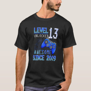 Niveau 13 Onvergrendeld Geweldige 2009 Gamer 13th T-shirt