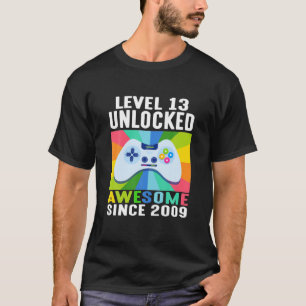 Niveau 13 Onvergrendelde kleurrijke Geweldige 2009 T-shirt