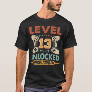 Niveau 13 Onvergrendelde officiële tiener 13e ver T-shirt