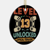 Niveau 13 Onvergrendelde officiële tiener 13e verj Keramisch Ornament (Rechts)
