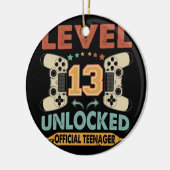 Niveau 13 Onvergrendelde officiële tiener 13e verj Keramisch Ornament (Links)