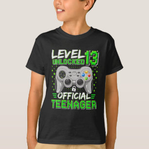 Niveau 13 Onvergrendelde officiële tiener 13e verj T-shirt