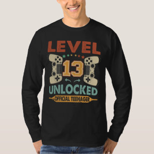 Niveau 13 Onvergrendelde officiële tiener 13e verj T-shirt