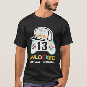 Niveau 13 Onvergrendelde officiële tiener 13e verj T-shirt