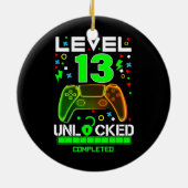 Niveau 13 onvergrendelde videogame 13e gamer op de keramisch ornament (Achterkant)
