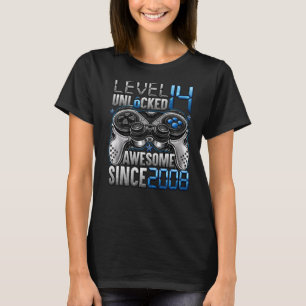 Niveau 14 niet-vergrendeld Geweldige sinds 2008 14 T-shirt