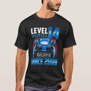 Niveau 14 niet-vergrendeld Geweldige sinds 2009 Ga T-shirt