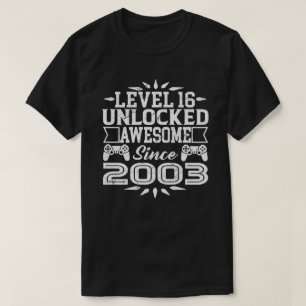 Niveau 16 niet-vergrendeld Geweldige sinds 2003 15 T-shirt