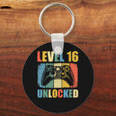 Niveau 16 ontgrendeld sleutelhanger (Voorkant)